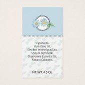 Homemade Bath & Body Blue Chamomile Geschenkmarke (Rückseite)