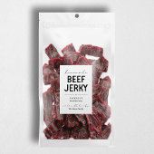 Homemade Beef Jerky Packet Weinetikett