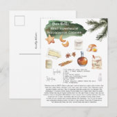 Homemade Bizcochitos Rezept | Urlaub Postkarte (Vorne/Hinten)