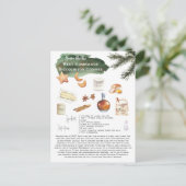 Homemade Bizcochitos Rezept | Urlaub Postkarte (Stehend Vorderseite)