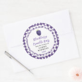 Homemade Blackberry Crumble Bars Label Runder Aufkleber (Umschlag)