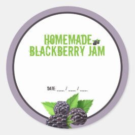 Homemade BlackBerry Jam Canning Aufkleber