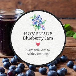 Homemade Blueberry Jam Label | Custom Sticker