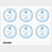 Homemade Blueberry Jam Label Runder Aufkleber (Blatt)