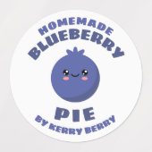Homemade Blueberry Pie Etiketten (Design 2)