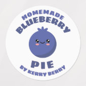 Homemade Blueberry Pie Etiketten (Design 1)