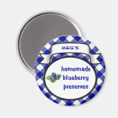 Homemade Blueberry Preserve Magnet (Vorderseite/Rückseite)