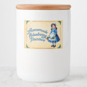 Homemade Blueberry Preserve - Vintag Lebensmitteletikett (Vorderseite)