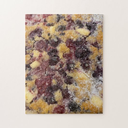 Homemade Blueberry Raspberry BlackBerry Cobbler Puzzle (Vertikal)