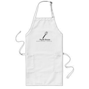 Homemade Cake Business Whisk Doodle Illustration Lange Schürze