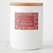 Homemade Cherry Jam Custom Lebensmitteletikett (Vorderseite)
