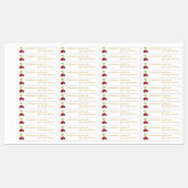 Homemade Cherry Jam Thin Label Etiketten (Blatt)