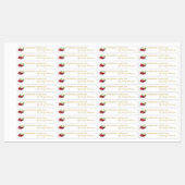 Homemade Cherry Jam Thin Label Etiketten (Blatt)