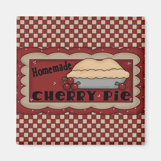 Homemade Cherry Pie Magnet (Vorne)