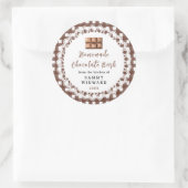 Homemade Chocolate Bark Label Runder Aufkleber (Tasche)