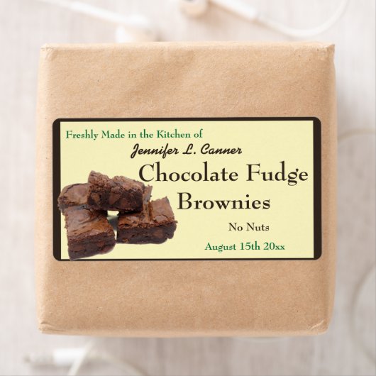 Homemade Chocolate Brownies Packaging (Insitu)