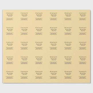 Homemade chocolate cookies made with love add text geschenkpapier