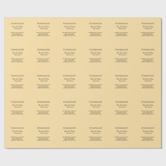 Homemade chocolate cookies made with love add text geschenkpapier (Flach)