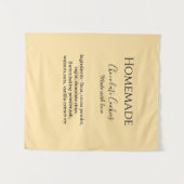 Homemade chocolate cookies made with love add text wandteppich (Vorderseite (Horizontal))