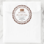 Homemade Chocolate Fudge Label Runder Aufkleber (Tasche)