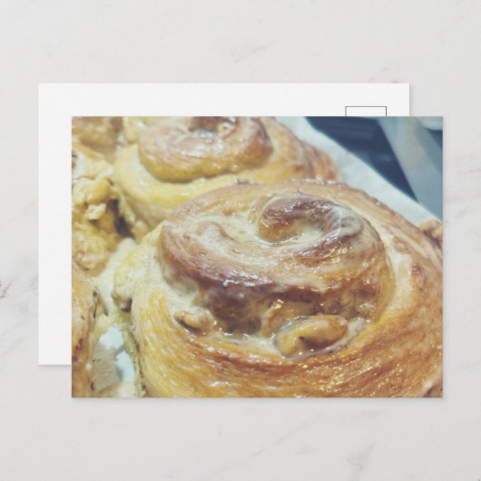 Homemade Cinnamon Rolls Postcard Postkarte (Vorne/Hinten)