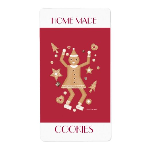 Homemade Cookie Label © 2011 M. Martz (Vorne)