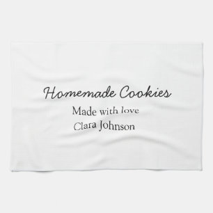 Homemade cookiers add your text name custom  throw geschirrtuch