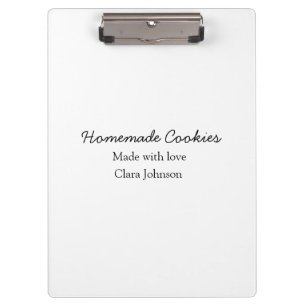 Homemade cookiers add your text name custom throw klemmbrett