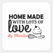 Homemade Cupcakes Classic Round Sticker (Vorderseite)