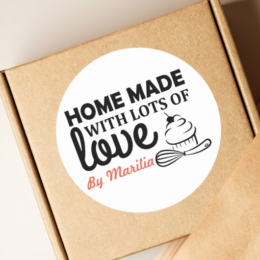 Homemade Cupcakes Classic Round Sticker