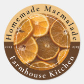 Homemade Customizable Marmalade Jam Sticker (Vorderseite)