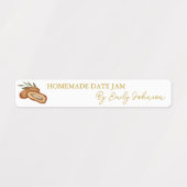Homemade Date Jam Thin Label Etiketten (Design 1)