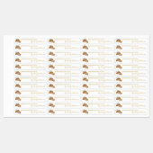 Homemade Date Jam Thin Label Etiketten (Blatt)