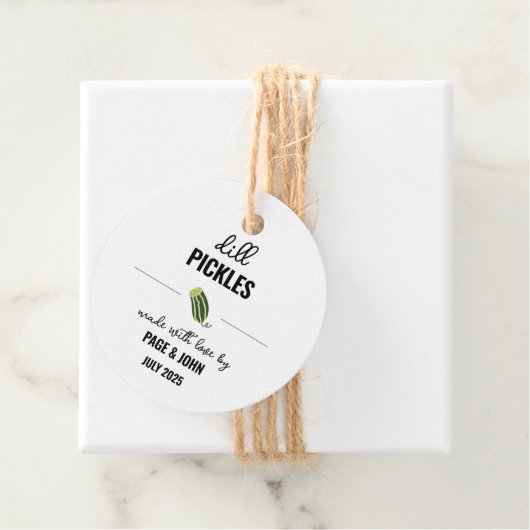 Homemade Dill Pickle Jar Label Tag (Beispiel)