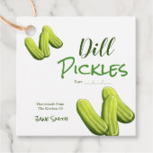 Homemade Dill Pickles Canning Jar Label (Vorderseite)