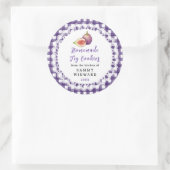 Homemade Fig Cookies Label Runder Aufkleber (Tasche)