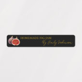 Homemade Fig Jam Thin Label Etiketten (Design 1)