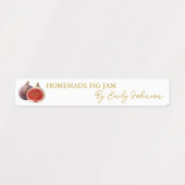 Homemade Fig Jam Thin Label Etiketten (Design 1)
