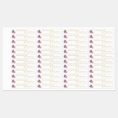 Homemade Fig Jam Thin Label Etiketten (Blatt)