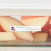 Homemade Fig Jam Thin Label Etiketten (Befestigt)