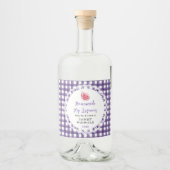 Homemade Fig Liqueur Label Alkoholflaschenetikett (Vorderseite)