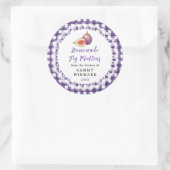 Homemade Fig Muffins Label Runder Aufkleber (Tasche)