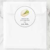 Homemade für Ihr Pistazienlabel Runder Aufkleber (Tasche)