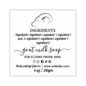 Homemade Goat's Milch Seifenlabel Gummistempel (Prägung)