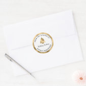 Homemade Gold Urlaub aus der Küche von Runder Aufkleber (Umschlag)