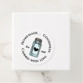 Homemade Goodness Doziert mit Liebe Mason Jar Ded Geschenkanhänger (Beispiel)