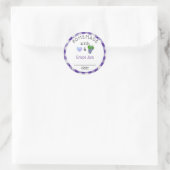 Homemade Grape Jam Jelly Gingham Runder Aufkleber (Tasche)