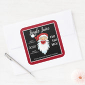 Homemade Holiday Moonshine Personalisiert Quadratischer Aufkleber (Umschlag)