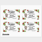 Homemade Holiday Soap Personalisiert Rechteckiger Aufkleber (Blatt)