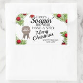 Homemade Holiday Soap Personalisiert Rechteckiger Aufkleber (Tasche)
